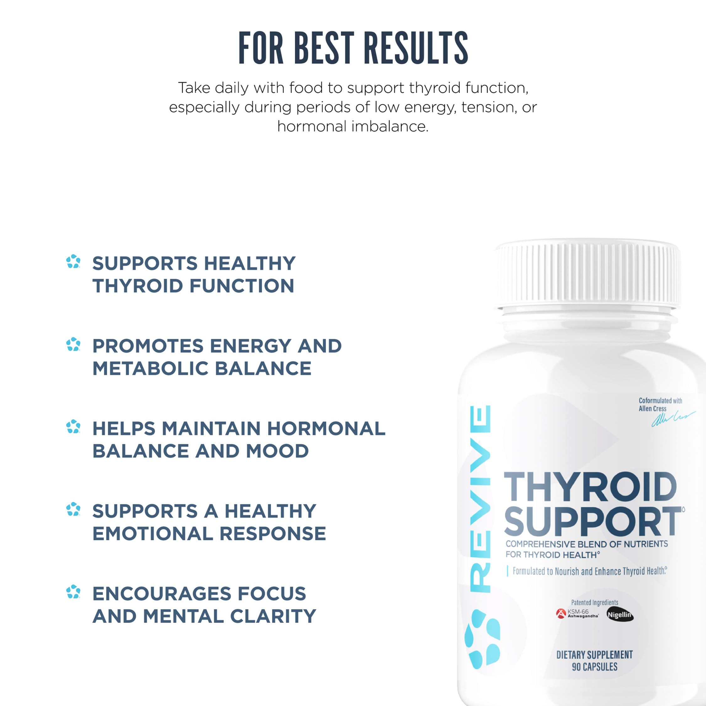 Revive MD Thyroid Support Supplement for Men & Women, 90 Capsules — Amazon image 5