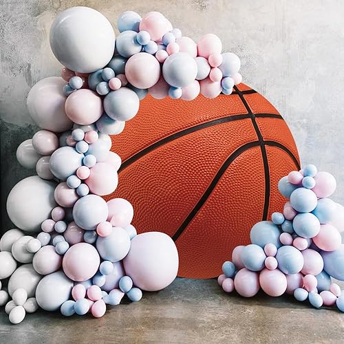 Miniatura 3 de AOFOTO Fondo de baloncesto de 6.5 x 6.5 pies para exteriores, para niños, deportes, fiestas de cumpleaños, baby shower, retratos artísticos,