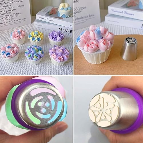 Miniatura 5 de GZMAISULEE Bolsas de pastelería desechables de 14 pulgadas, 200 bolsas de pastelería gruesas antiestallido con 2 lazos para bolsas de glaseado, 1