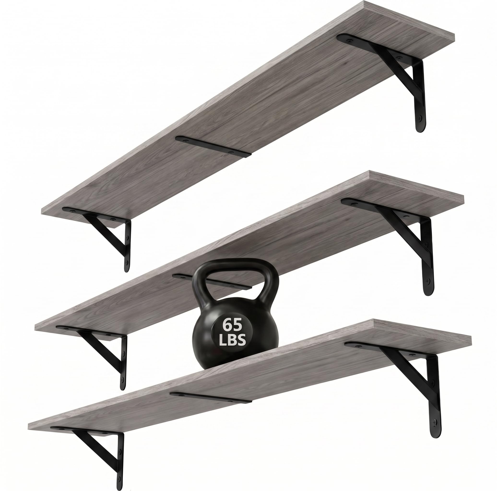 WOPITUES Floating Shelves - 3-Pack -13