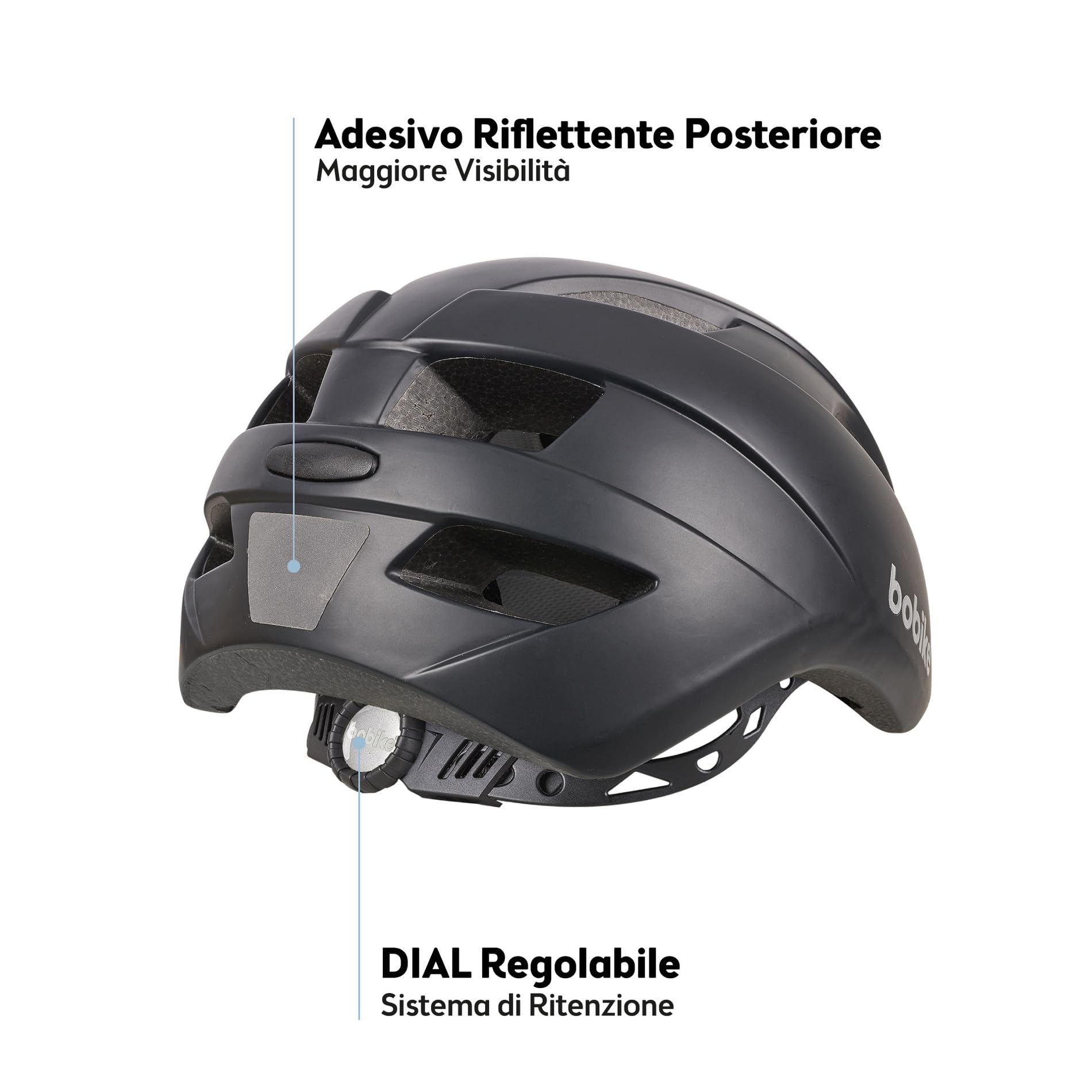 Bobike Exclusive Plus Helmet 8742000004 – Casco Bici Bebè/Bambino Piccolo, Multisport, 11 Prese D’Aria, Sicurezza Riflettente, Rete Anti-Insetti, Regolabile, XS, 2–3 Anni, 46–52 Cm, Grigio Urbano