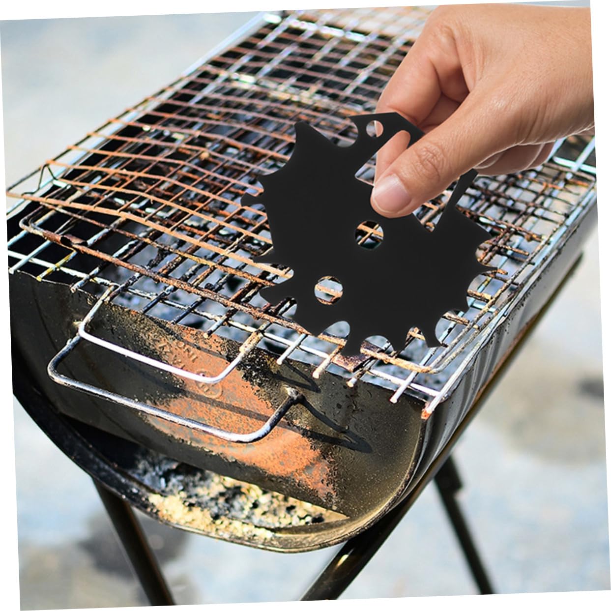 Toddmomy 5 Set Raschietto Per Barbecue Inossidabile Pulizia Della Accessorio Pratico Per Chef E Amanti Del Barbecue 2 Pezzi*5