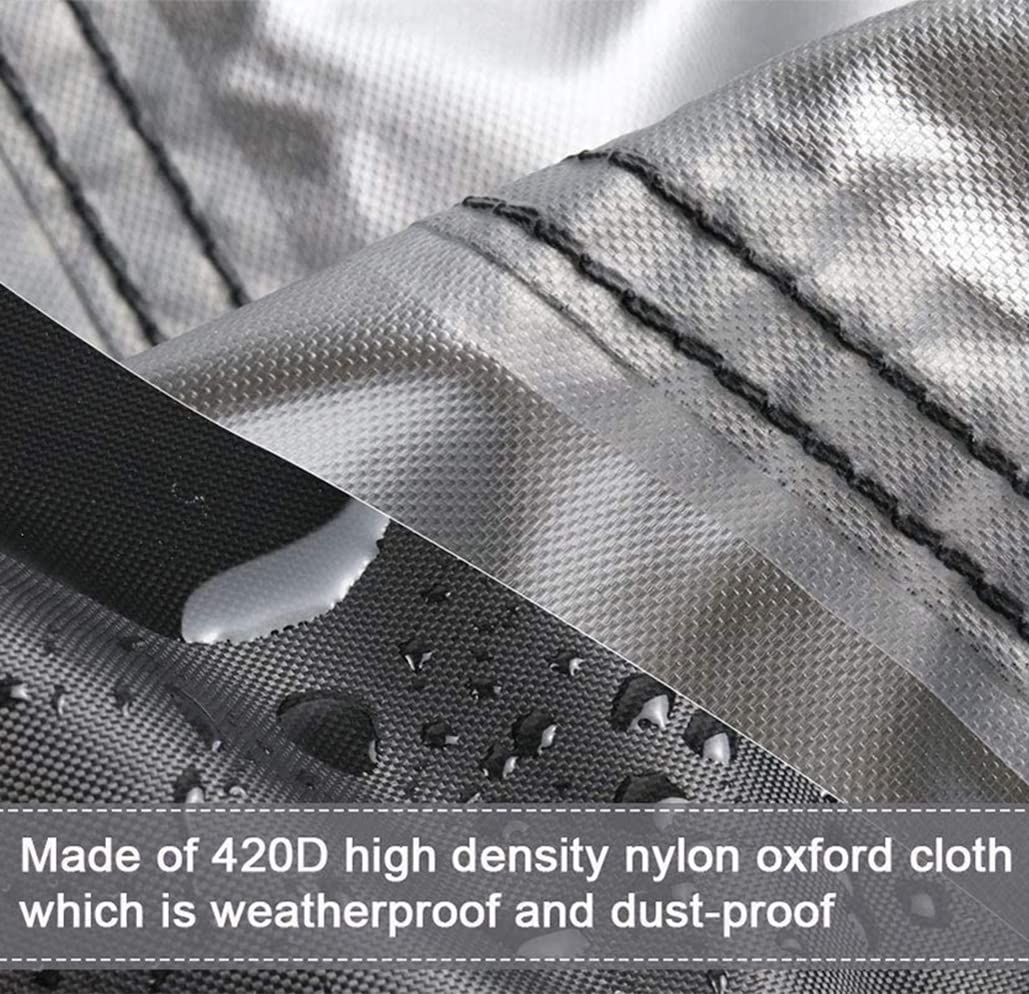 Gas Grill Barbecue Cover Waterproof 420D Oxford BBQ Gas Grill Smoker Cover Skyour Heavy Duty Patio Outdoor Gas Barbecue BBQ Grill Covers (XL: 67x24x45.6in)