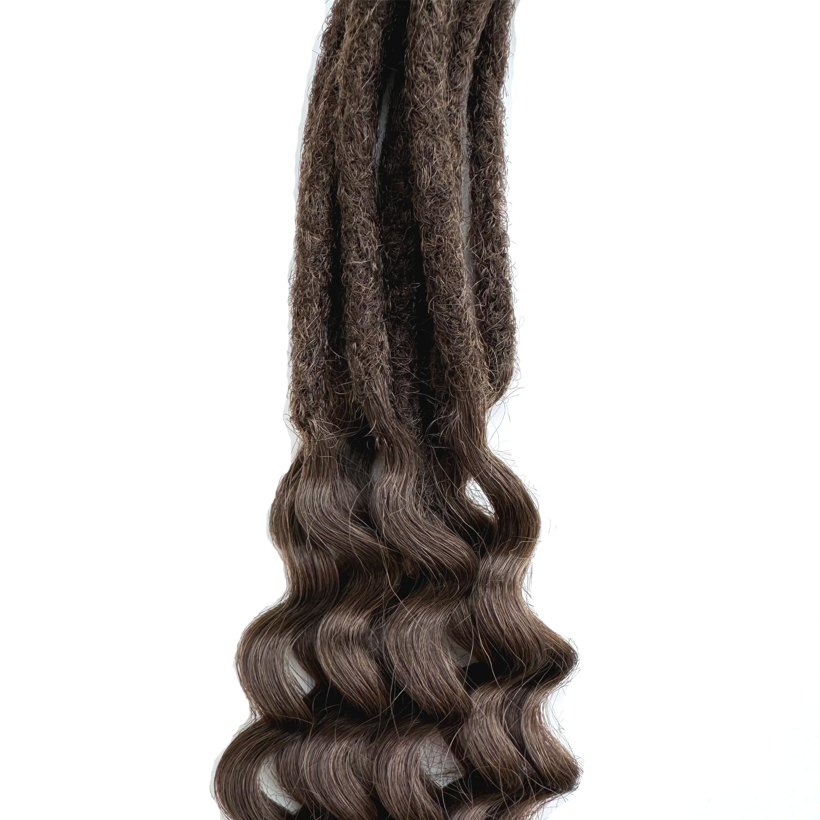 Extensiones de rasta de 66 cm, 10 hebras, rizadas y sintéticas, estilo bohemio, de doble cara, 10 hebras (12#)