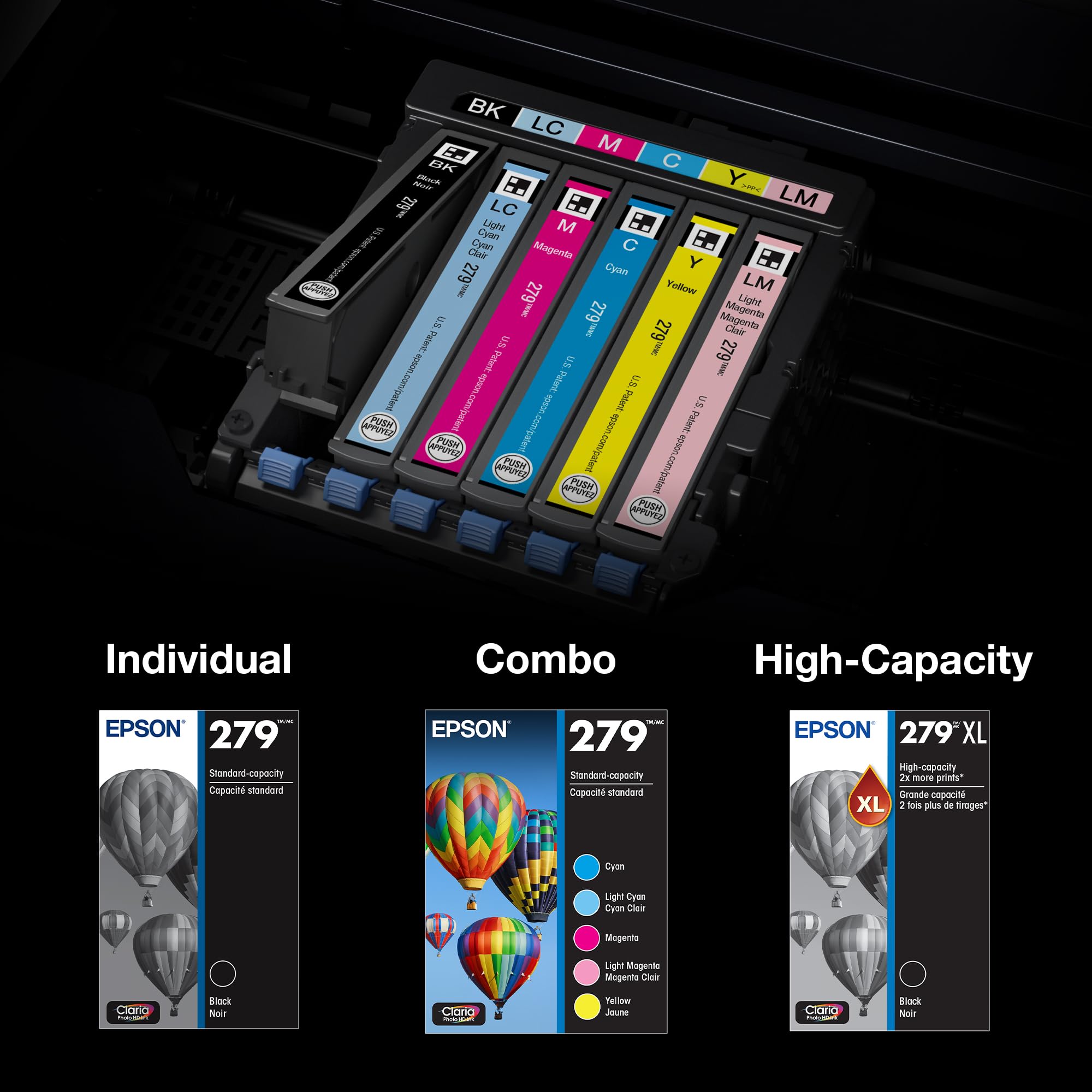 CANON EPSON インク各種 Amazon.com: Epson 279 Claria Photo HD Ink High Capacity Black