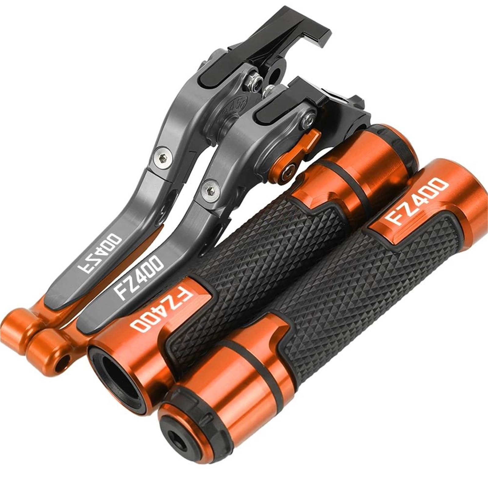 GQUIKGW Replace Motorcycle Extendable Adjustable Clutch Brake Levers Controller Lever Handle Motorcycles for Y-AMAHA FZ400 R FZ 400 1986-1988(Orange 3)