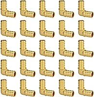 Vista 9 de SUNGATOR Accesorios Pex de 1 pulgada, paquete de 2 acoplamientos Pex de 1/2 pulgada, sin plomo de latón, accesorios Pex de 1 pulgada para tubería Pex