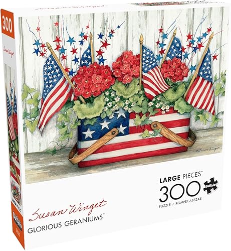Miniatura 3 de Buffalo Games - Susan Winget - Glorious Geraniums - Rompecabezas de 300 piezas grandes para adultos rompecabezas desafiante perfecto para noches de