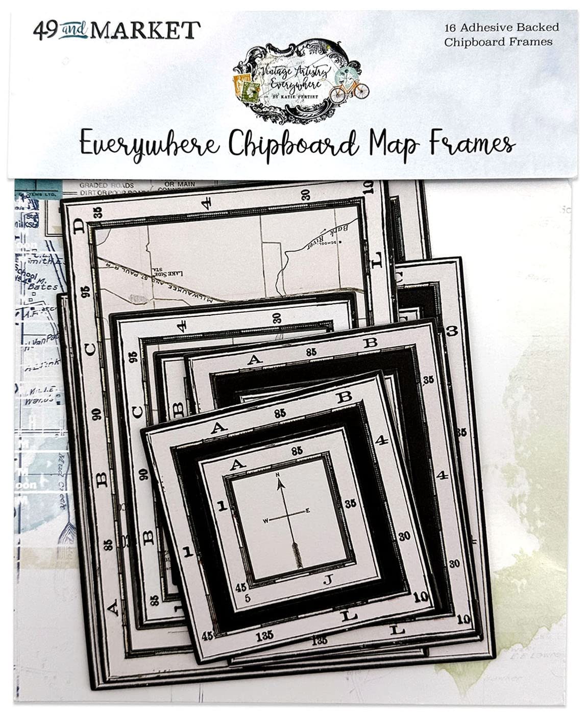 Amazon.com: 49 AND MARKET Vintage Artistry Everywhere Chipboard