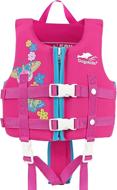 Gogokids Children Swim Vest Flotation Jacket - Kids Swimsuit Assist Swimwear Swimming Training Buoyancy Swimsuits for 1-9 years old Baby Kids