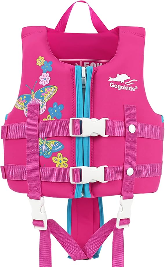 Gogokids Toddler Swim Vest, Kids Float Jacket for 20304050 lbs Girls