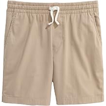 vineyard vines Boys' Coastline Pull-On Chino Shorts, Khaki, 10