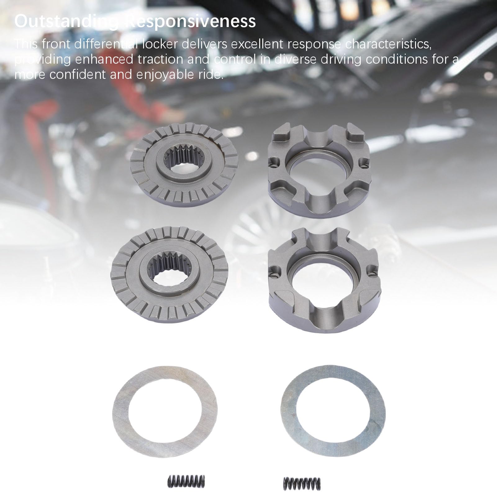Qqmora Bloccaggio Differenziale Anteriore Aggiornamento in Metallo Resistente Controllo della Trazione Migliorato per Veicoli Fuoristrada Commander Outlander Renegade X3 ATV UTV