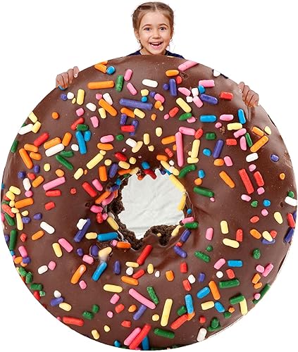 Manta con forma de dona, suave forro polar de microfibra de primera calidad, regalos novedosos para adultos, niños y adolescentes, 60 pulgadas