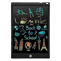 Tavoletta Grafica Giochi Bambini 2 3 4 5 6 7 8 Anni,PINKCAT Calendario Avvento 12 Pollici Lavagna da Disegno Digitale Cancellabile Bambino Regalo Natale Halloween Gadget Compleanno Puzzle