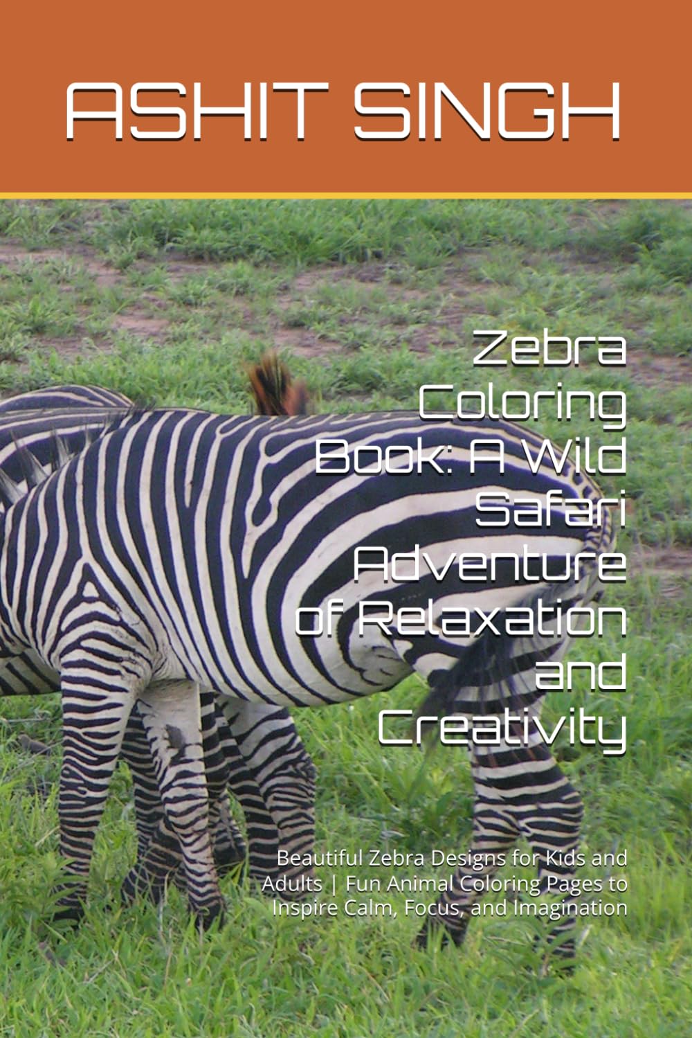 Zebra Coloring Book: A Wild Safari Adventure of Relaxation and Creativity: Beautiful Zebra Designs for Kids and Adults | Fun Animal Coloring Pages to Inspire Calm, Focus, and Imagination