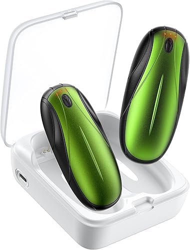 Miniatura 11 de Hand Warmers Rechargeable 2Pack,14000mAh Electric Hand Warmers with Charging Case,Quick Charge Portable Heater,Gifts for Negro