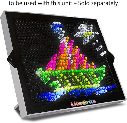 Miniatura 8 de Lite Brite - Paquete de repuesto para clavijas y plantillas, accesorios de tablero de dibujo iluminados, clavijas LED para tablero de dibujo con