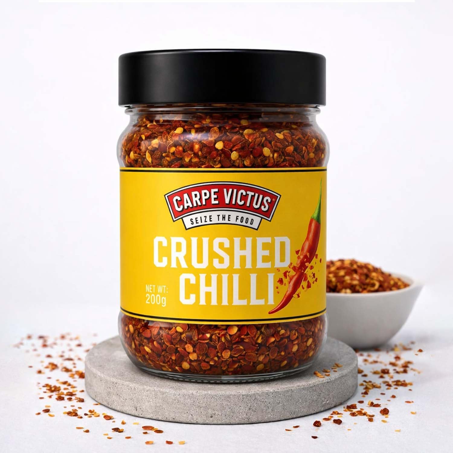 Carpe Victus Chilli Flakes 200gm | Red Chilli Flakes for Pizza, Pasta & Salads | Premium Seasoning Spice