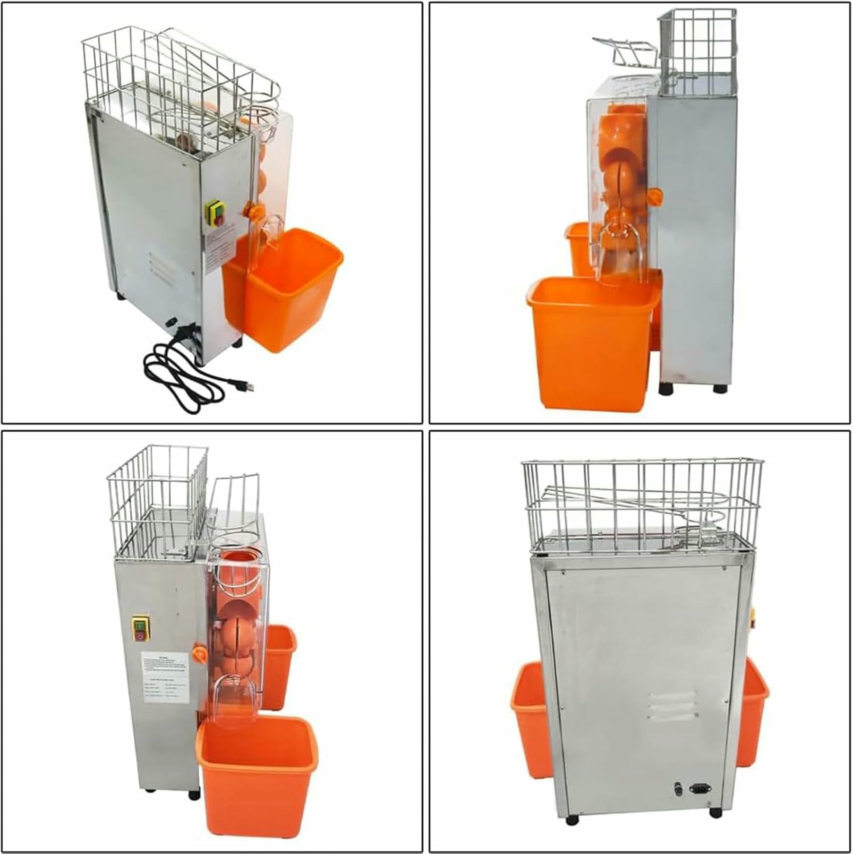Exprimidor eléctrico de cítricos, máquina automática Comercial, 20 Naranjas/min, exprimidor eléctrico de Naranjas, exprimidor Industrial para Zumo de limón.