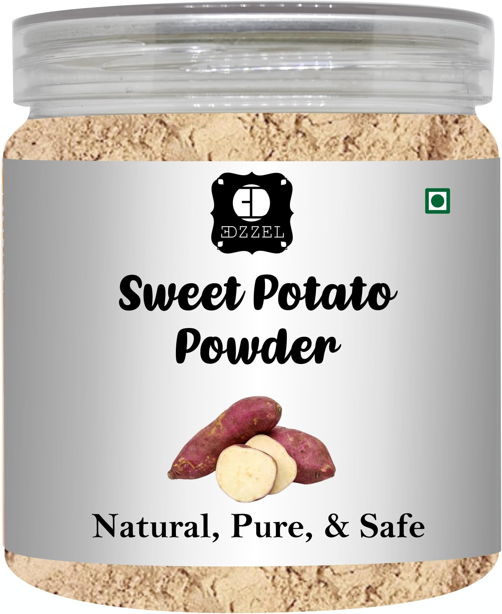 EDZZEL Dried Sweet Potato Powder Fine Ground Vegetable Powder for Baking, Cooking, Smoothies, Soups, Sauces, Seasoning Blends