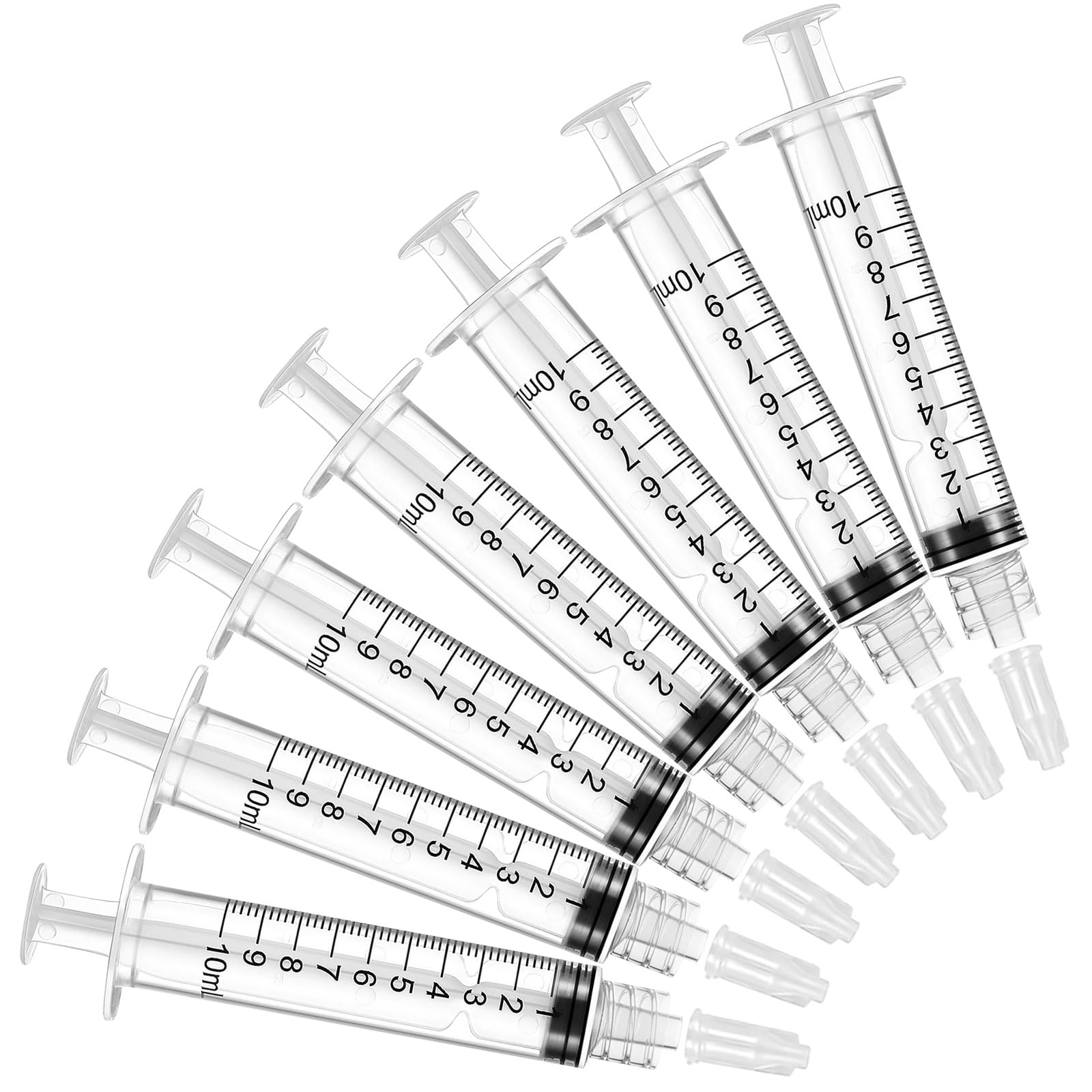 10ml Luer Lock Syringe, Syringes Without Needle, Disposable Syringe Individually Wrapped(12)