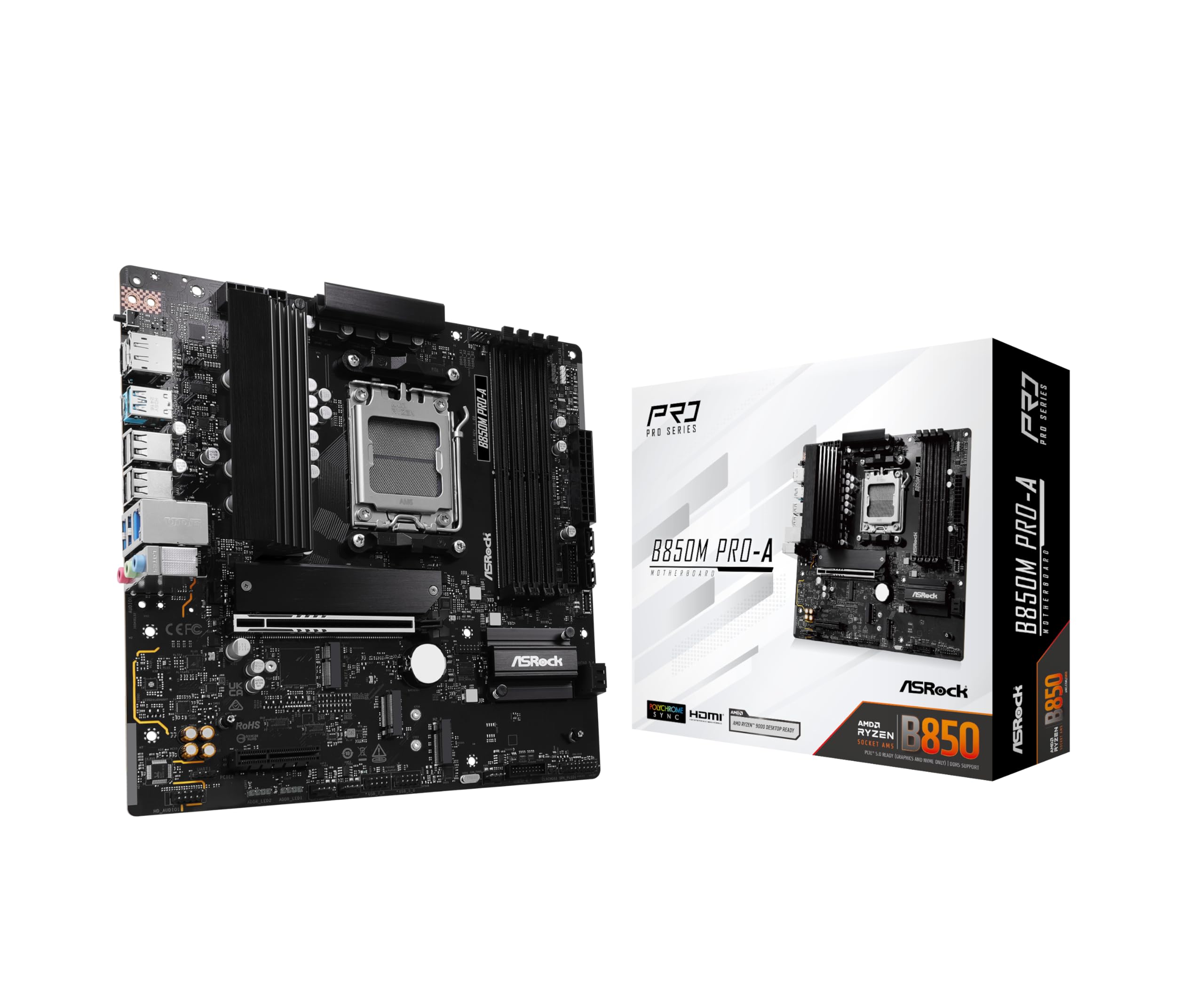 ASRock B850M Pro-A AM5 マザーボード MB ASRock AMD AM5 B850M Pro-A : Amazon.co.uk: Computers & Accessories