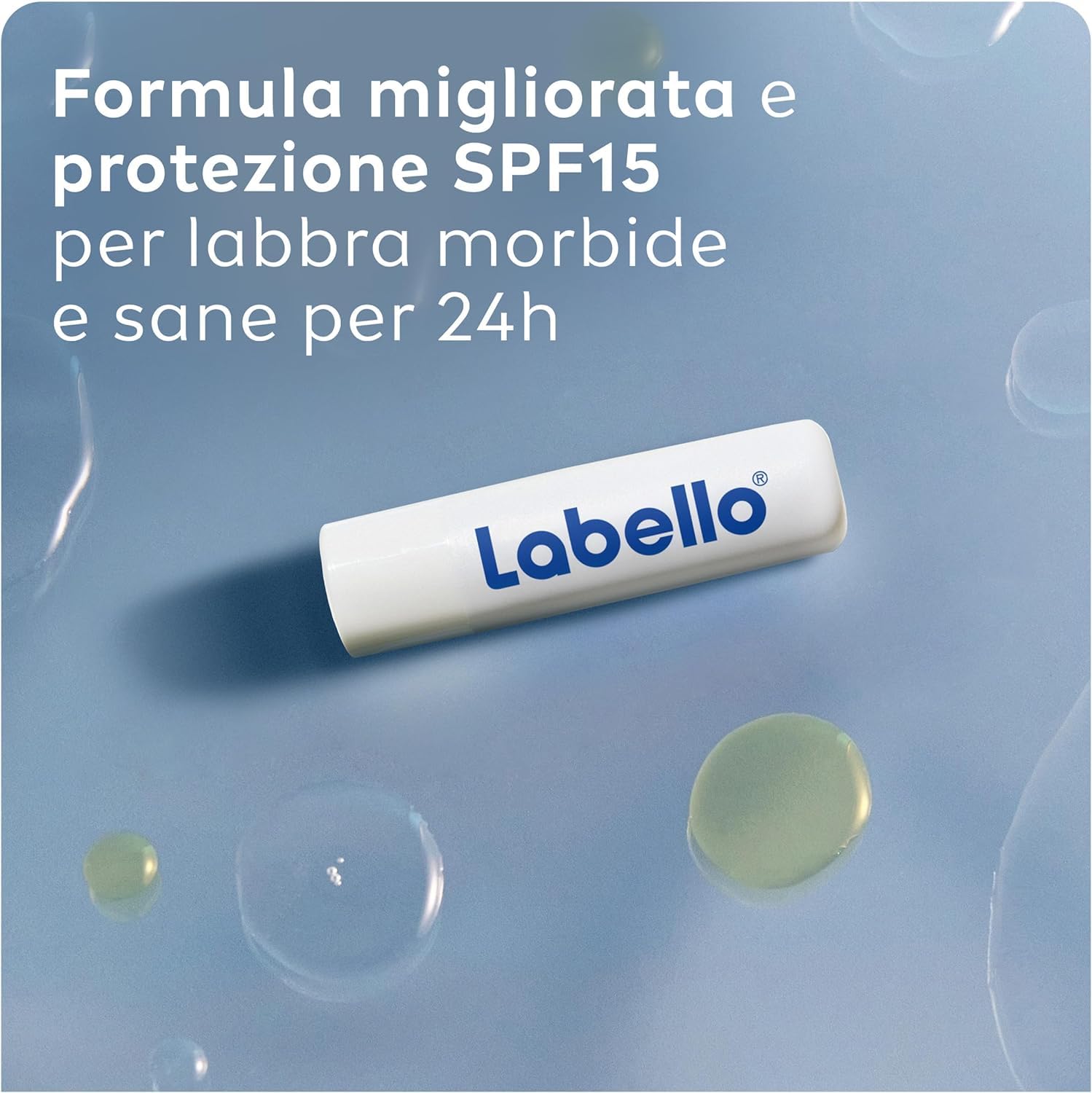 Labello Med Repair 4.8 g, Burrocacao labbra idratante e nutriente, Balsamo labbra riparatore con vitamina E e oli naturali, Burrocacao protezione solare SPF 15