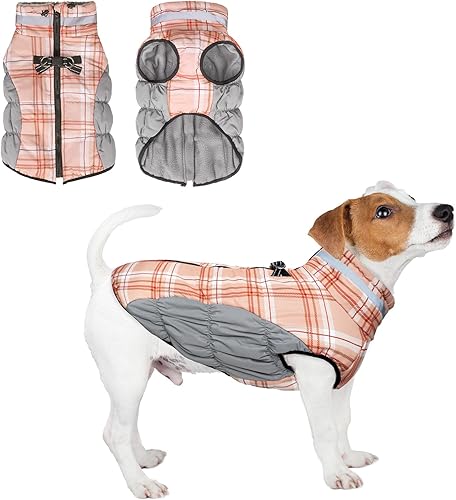 BEAUTYZOO Dog Winter Coat with Harness Built in — main product photo from Amazon listing (ASIN B0FNM8695J)