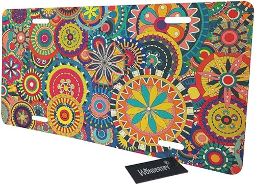 Miniatura 3 de Wondertify Placa de licencia divertida con diseño de gato para auto, placa decorativa para la parte delantera del auto, placa de metal para el auto,