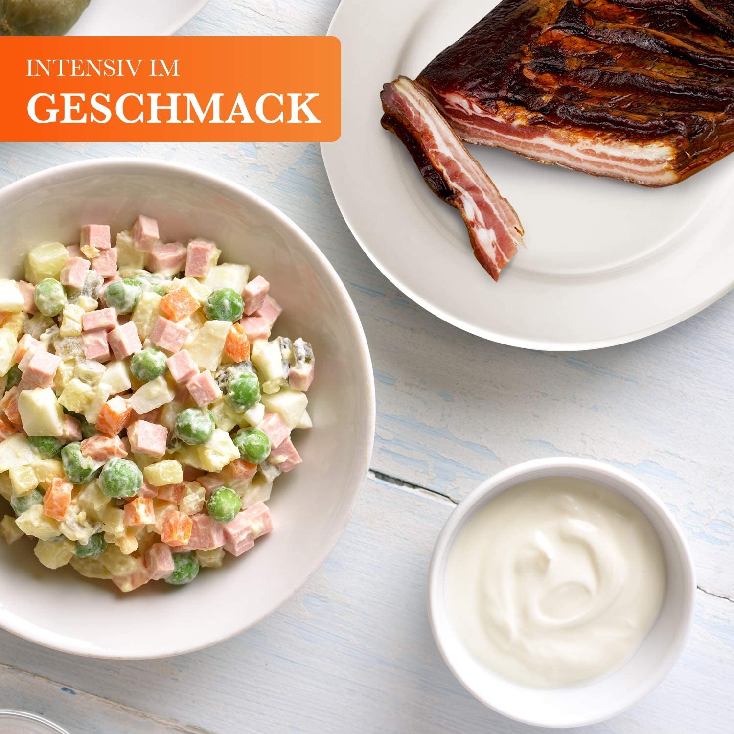 Schwarzwälder Schmalseite - 1,1 kg - Deutsche Produktion - 1/2 Stück vakuumiert - CMA Gütezeichen - Schweinebauch - Traditionell geräuchert - Einzigartiger Geschmack