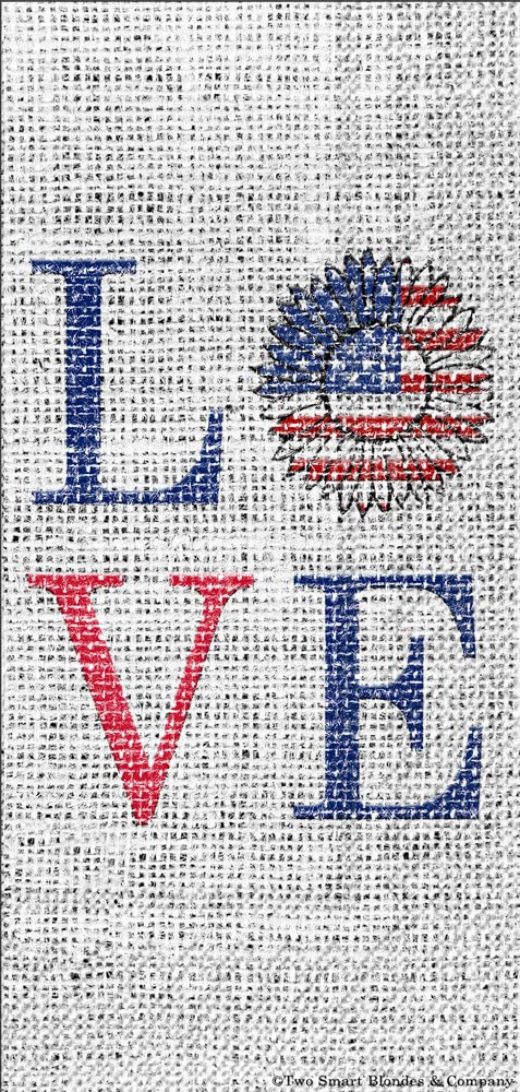 IHR Ideal Home Range Dinner Napkins Disposable 3-Ply Paper Hand Towels, 8.5" x 4.5", Patriotic Love, 16-Count