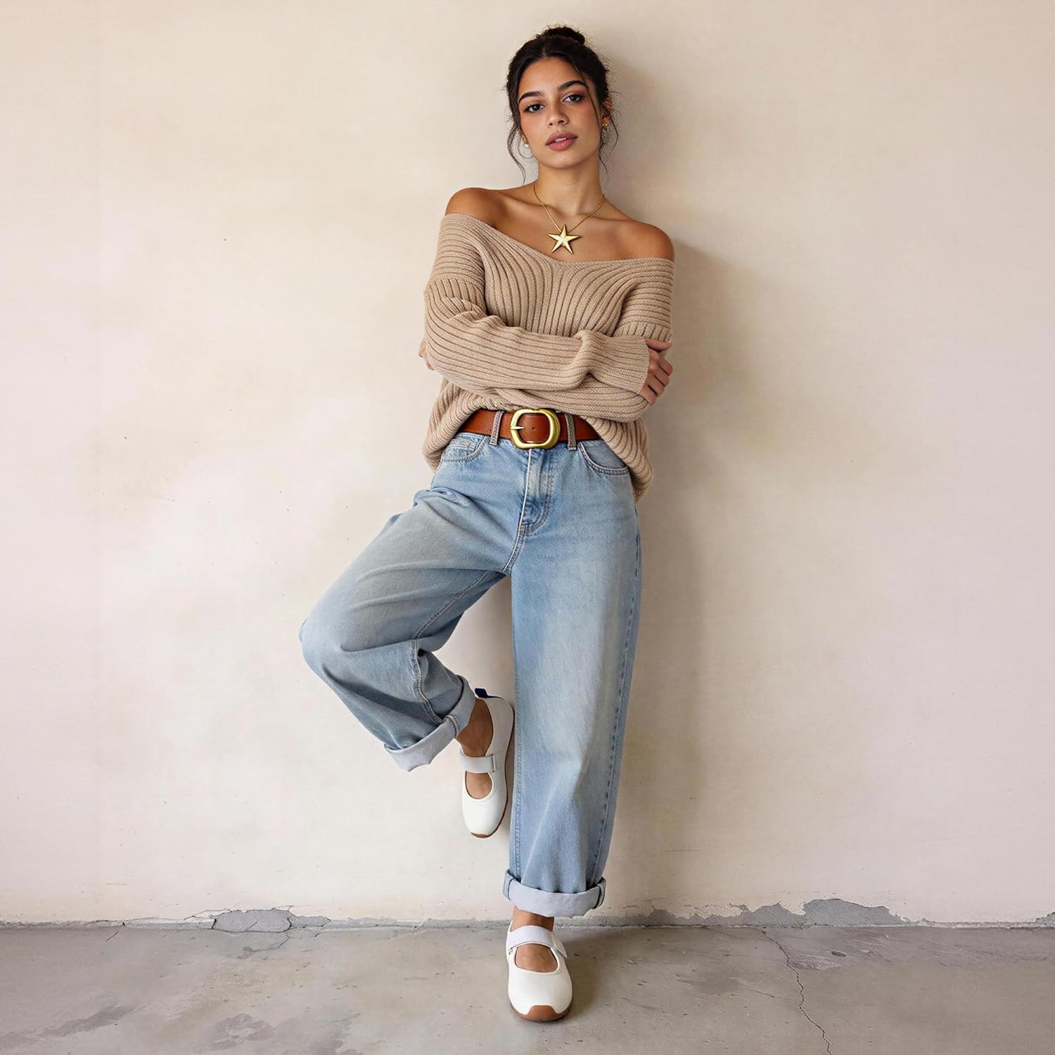 Women’s Mary Jane Sneakers Lightweight Casual Fashion Slip-On Flats - Image 3