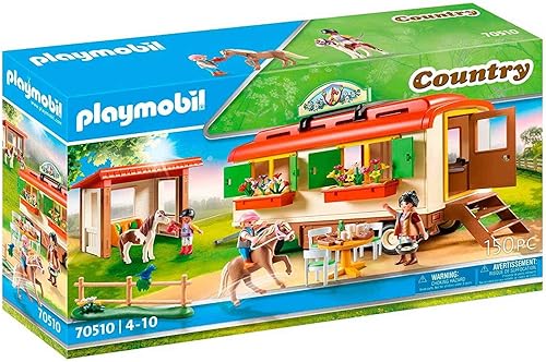 Playmobil Refugio para ponis con casa móvil