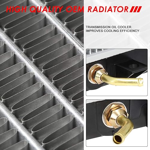 Vista 42 de Auto Dynasty Radiador compatible con 06-10 Mazda 5 2.3L AT, DPI 2894 Radiador de enfriamiento de 1 fila estilo fábrica, núcleo de aluminio
