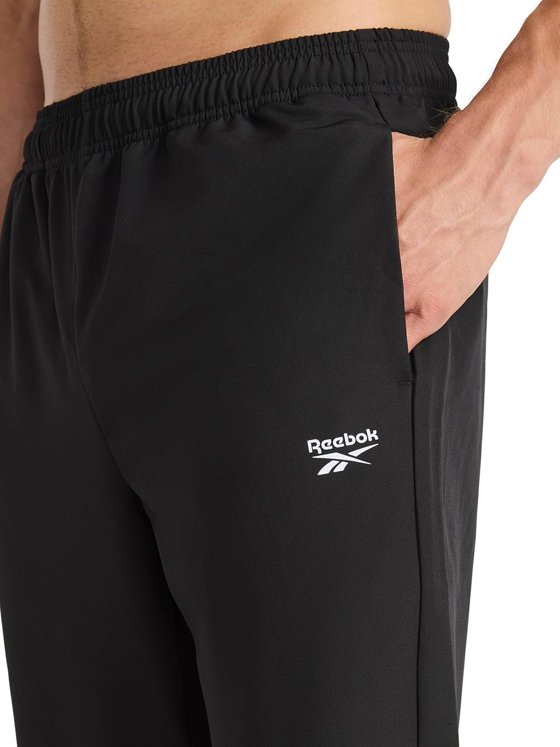Reebok Mens Repeat Woven Pant, Standard Fit, 30” Inseam, Lightweight Stretch Poly-Blend Fabric - Image 5