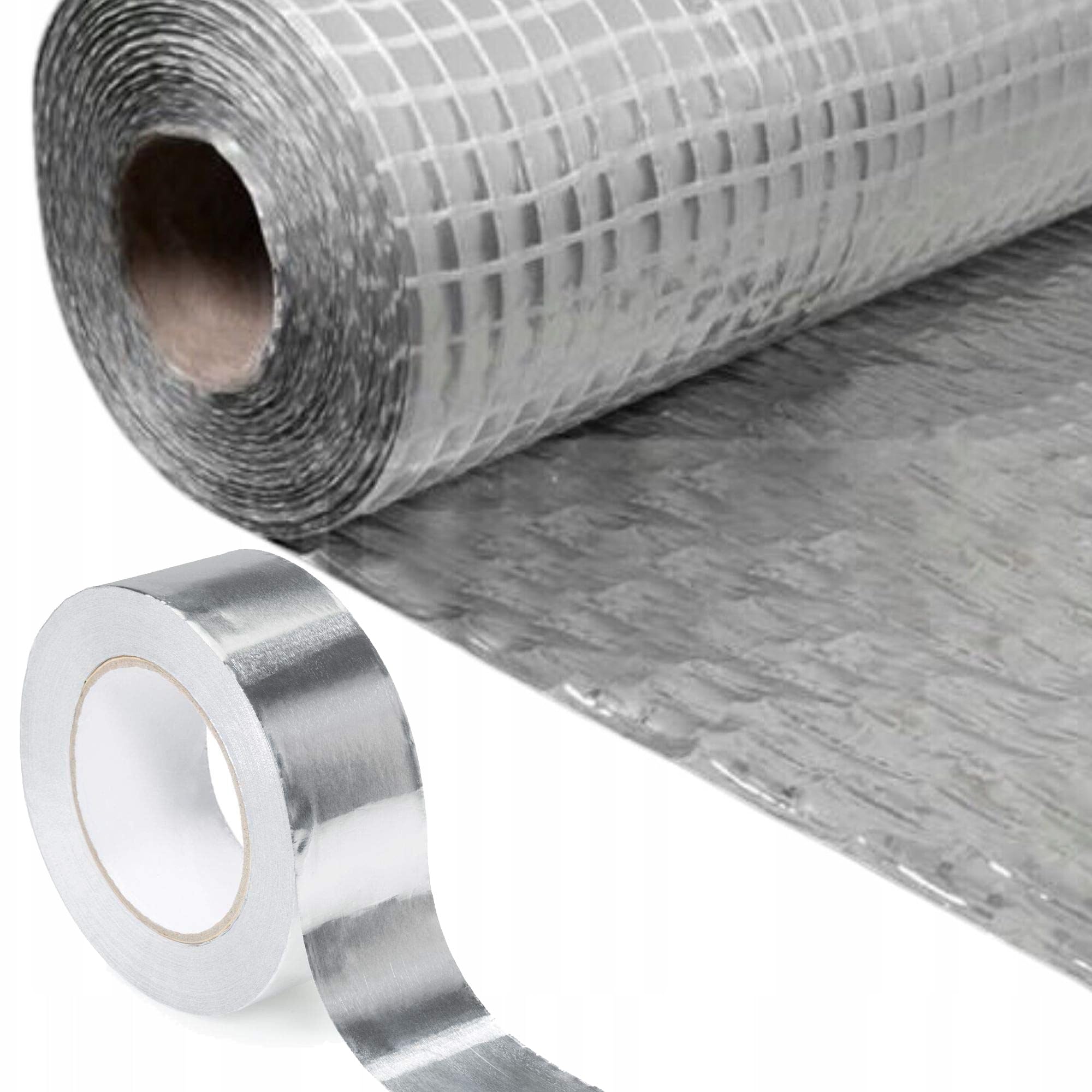 75m² Aluminium Foil Vapour Control Membrane (VCL)- Multi-Purpose Reflective Vapour Barrier for Walls, Roofs & Floors – (1.5m x 50m + 1 x 45m Aluminium Tape Set )