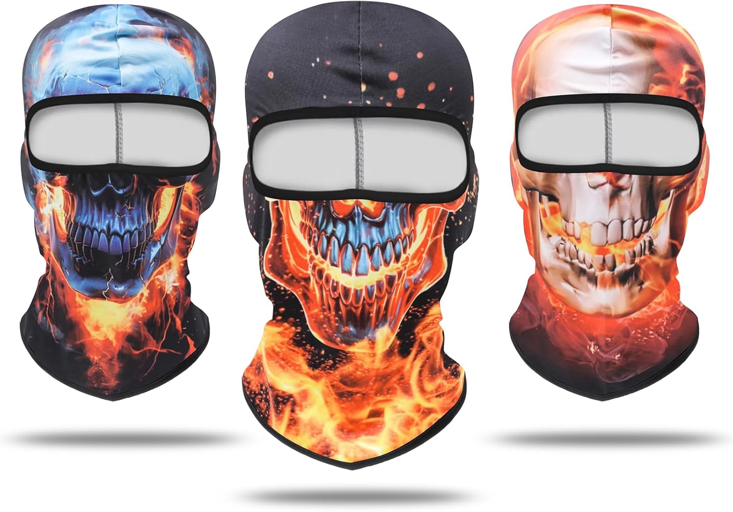Balaclava Mask 3D Print Full Face Mask Cooling Neck Gaiter Sun Protection Face Cover Mask Windproof Ski Mask