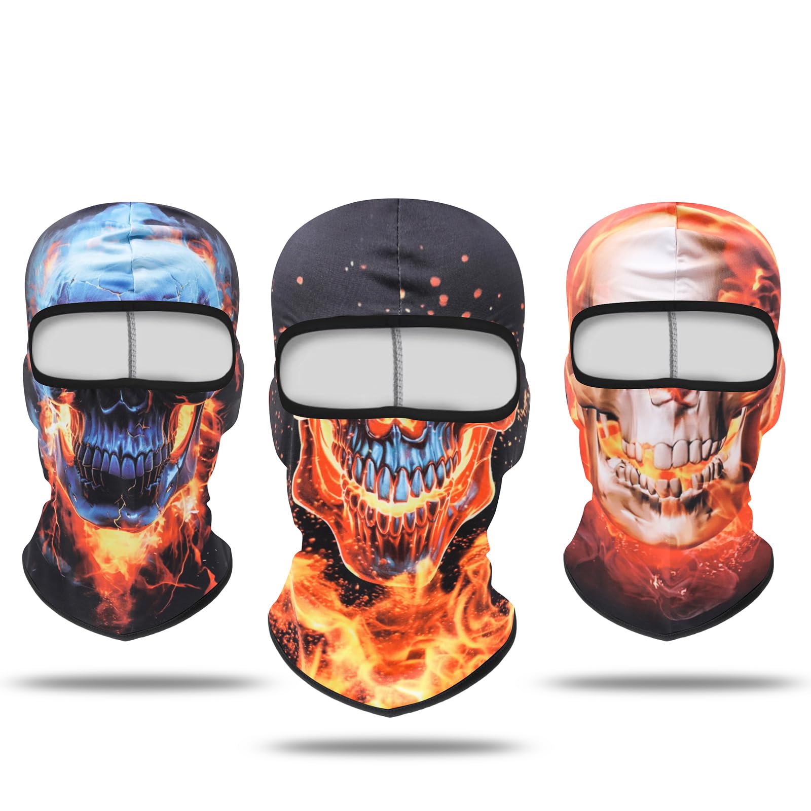 Balaclava Mask 3D Print Full Face Mask Cooling Neck Gaiter Sun Protection Face Cover Mask Windproof Ski Mask