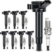 Vista 11 de Bobina de encendido UF669 y bujía de iridio doble 1675 compatible con Chevy Cruze Sonic Trax Volt Buick Encore Cadillac ELR D521C y PFR7S8EG