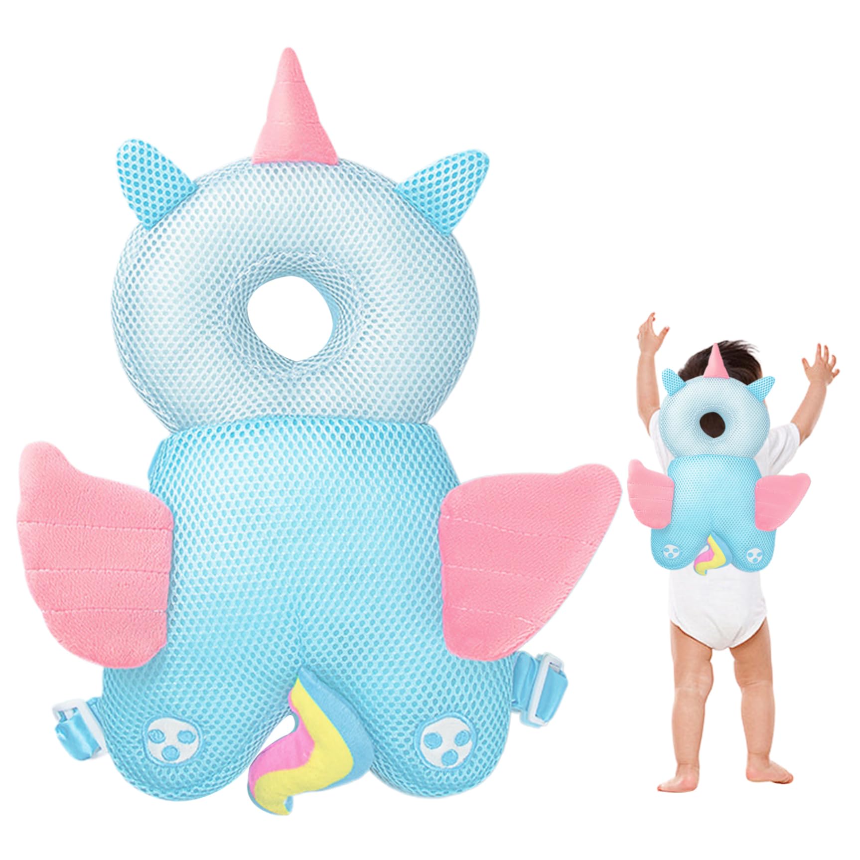 Zaino Protettivo Per Testa Bambino - Con Imbottitura In Cotone, Design Animale, Traspirante E Regolabile - Foto 10