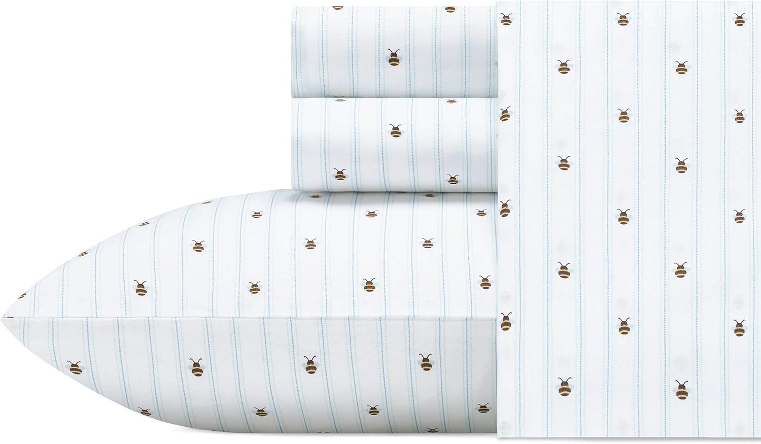 Poppy & Fritz - Twin Sheets, Cotton Percale Bedding Set, Crisp & Cool, Ideal Bedding Set (Skateboarding Bulldogs, Twin)