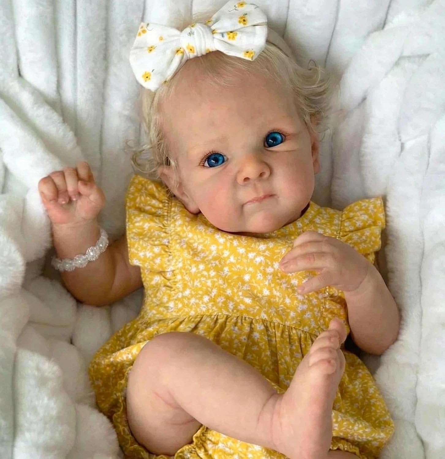 Zero Pam Full Silicone Baby Doll-18 in Reborn Baby Dolls Silicone Full Body, Realistic Babys Doll, Posable Anatomically Correct Girl, Real Life Reborn Dolls for Girls with Blonde Hair