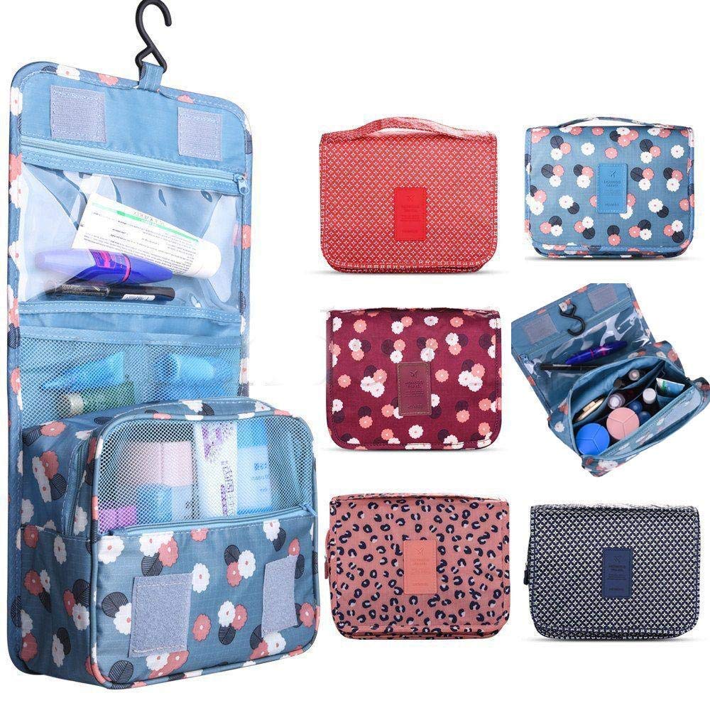 HARIKRUPEX Waterproof Toiletry Cosmetics Bag Makeup Or Shaving Kit Pouch for Men & Women - Color May Vary