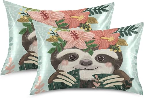 Miniatura 2 de xigua Fundas de almohada de satén de perezoso transpirable para cabello y piel, funda de almohada sin cremallera con cierre de sobre para sofá,