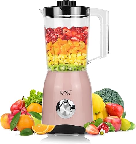 Licuadora para batidos, licuadora personal de 300 W y molinillo combinado para cocina con un vaso de batido portátil de 54 onzas, batidos, jugos,