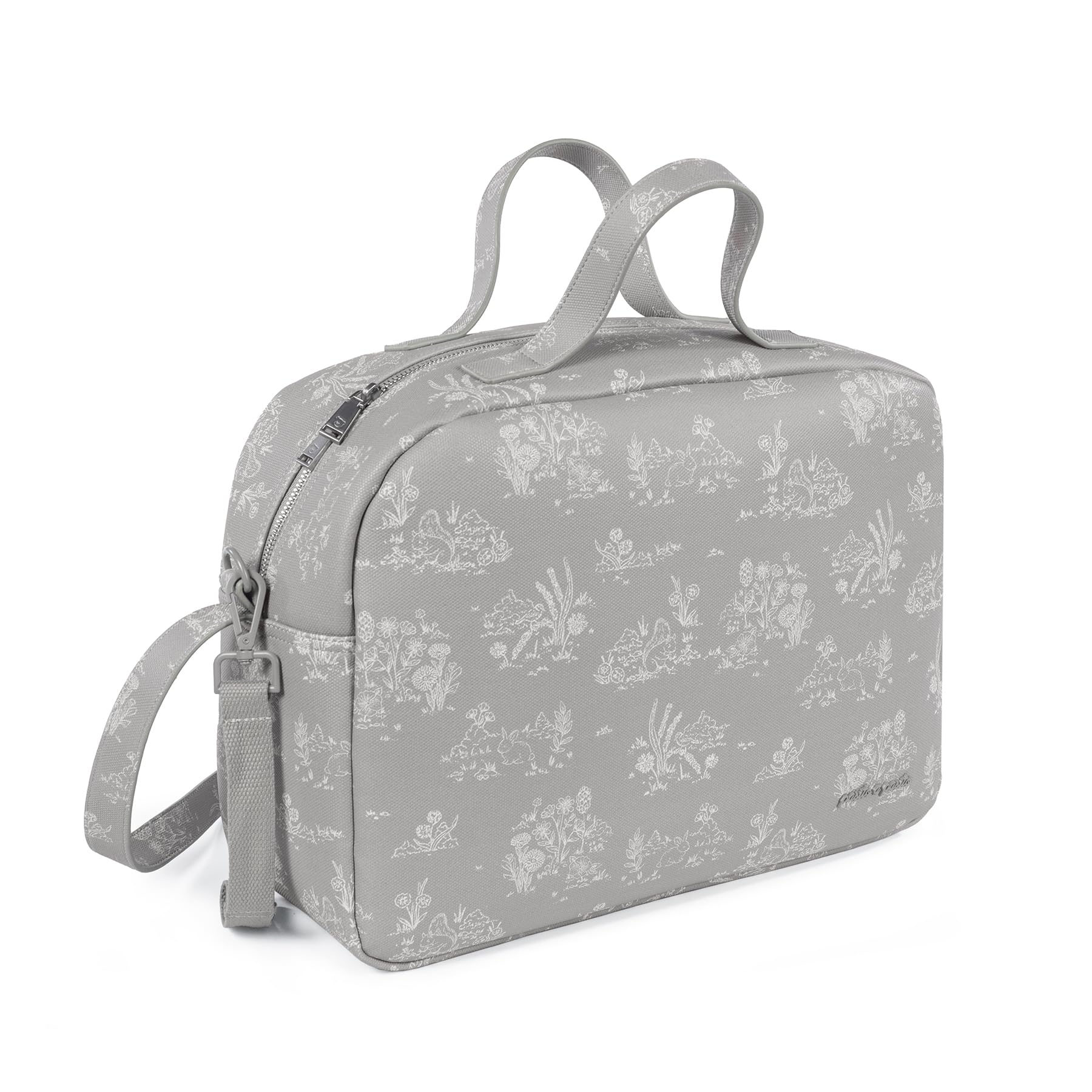 Pasito a Pasito Bolsa canastilla Toile de Jouy - Forest