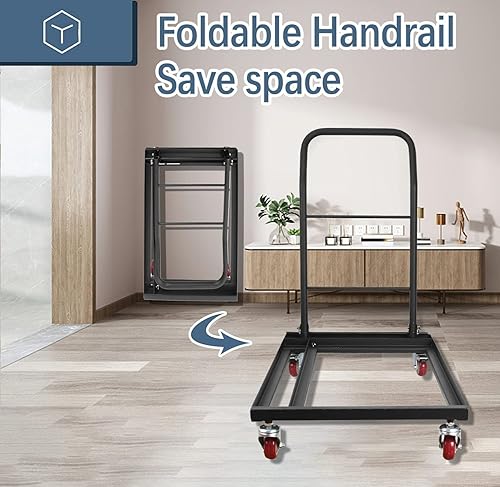 Miniatura 5 de Silla plegable universal con ruedas para sillas de plásticomadera, oficina, evento y uso escolar