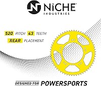 Vista 9 de NICHE Combo de Cadena y Piñones de Transmisión para Suzuki 2006-2010 GSXR600 Delantero 16 Dientes Trasero 43 Dientes 520V Anillo en O 114 Eslabones