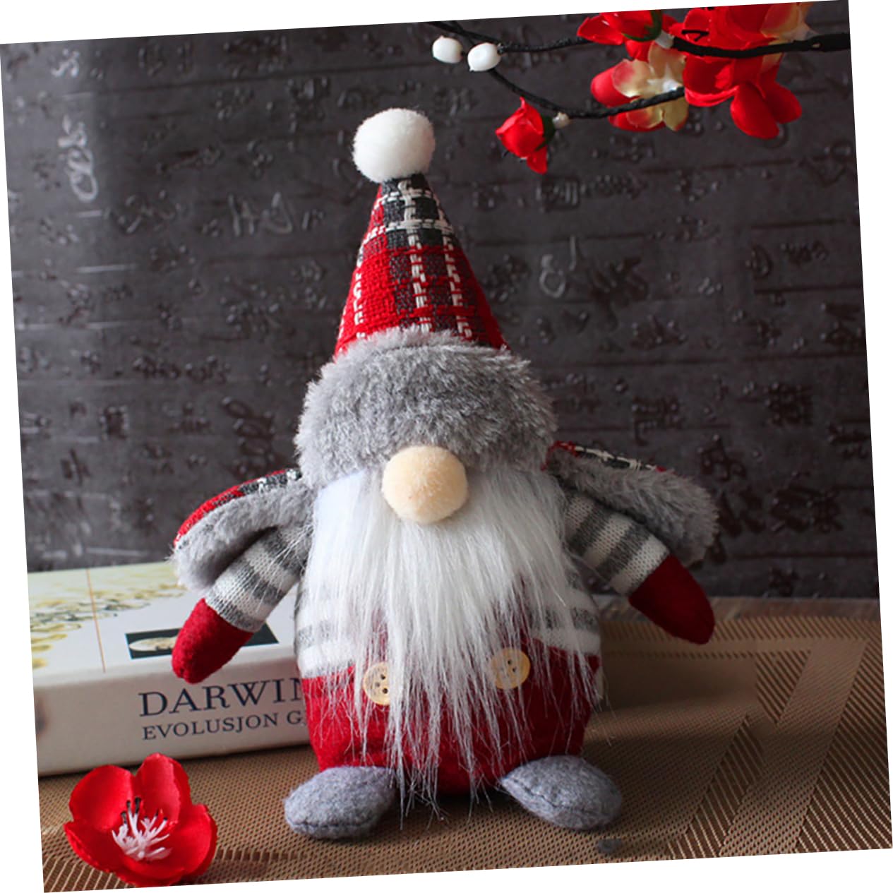 Alipis 2 Sätze 2 Sets Alter Mann Im Ornament Weihnachtsfiguren Puppe Weihnachtswichtel Wohndekor Halloween Ornamente Niedliche Dekorationen Figur Weihnachtswichtel 2 Stück * 2